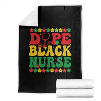 Melanin Queen Nursing Black History Month Gift Throw Blanket Dope Black Nurse