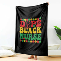 Melanin Queen Nursing Black History Month Gift Throw Blanket Dope Black Nurse