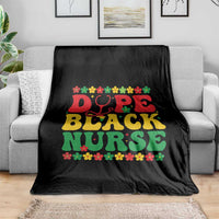 Melanin Queen Nursing Black History Month Gift Throw Blanket Dope Black Nurse