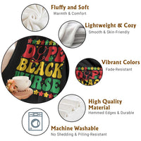 Melanin Queen Nursing Black History Month Gift Throw Blanket Dope Black Nurse