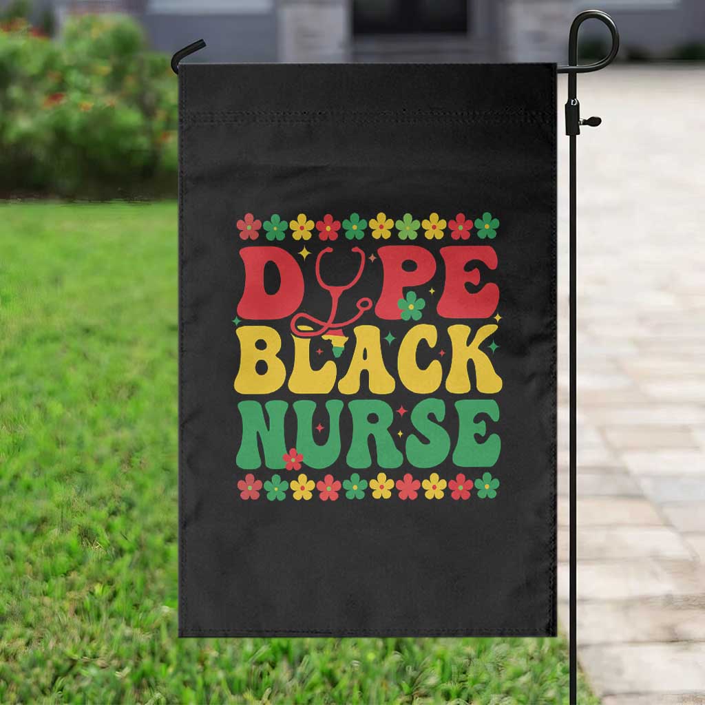 Melanin Queen Nursing Black History Month Gift Garden Flag Dope Black Nurse