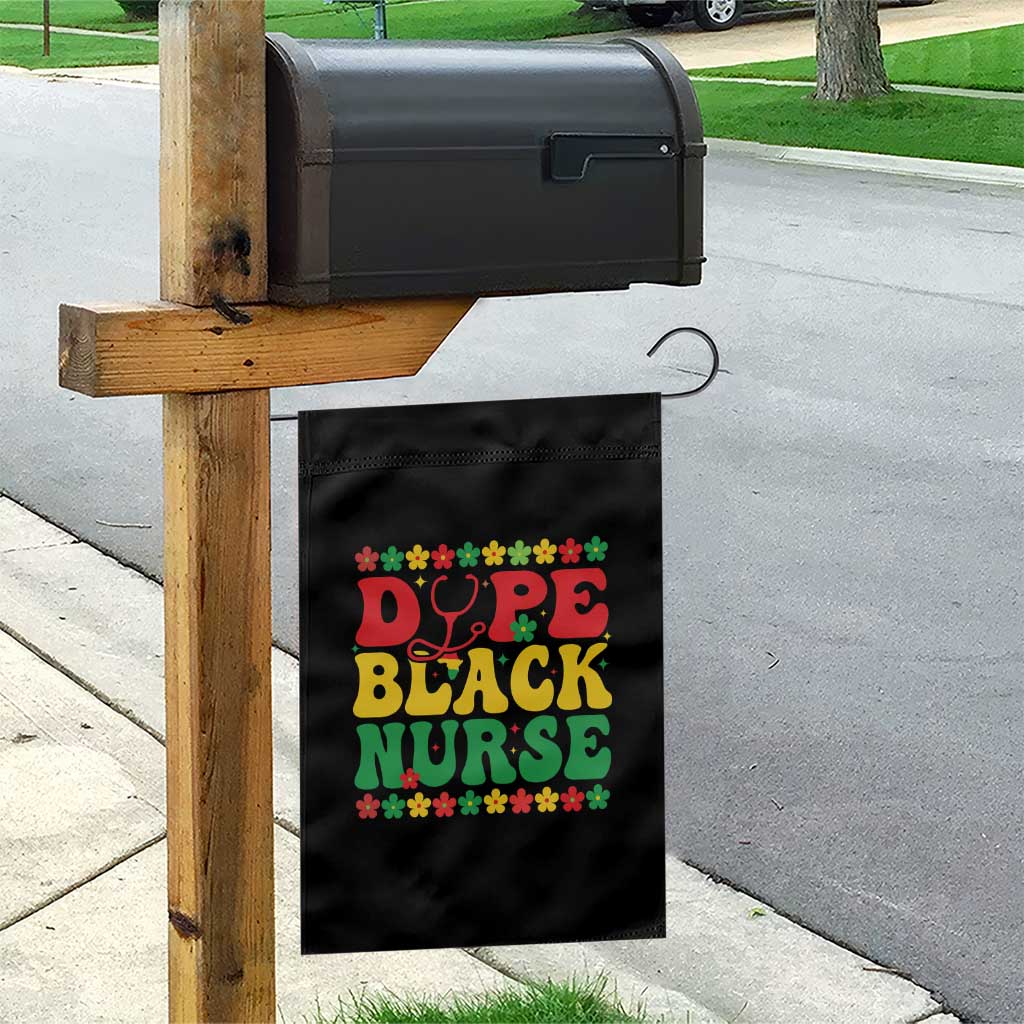 Melanin Queen Nursing Black History Month Gift Garden Flag Dope Black Nurse