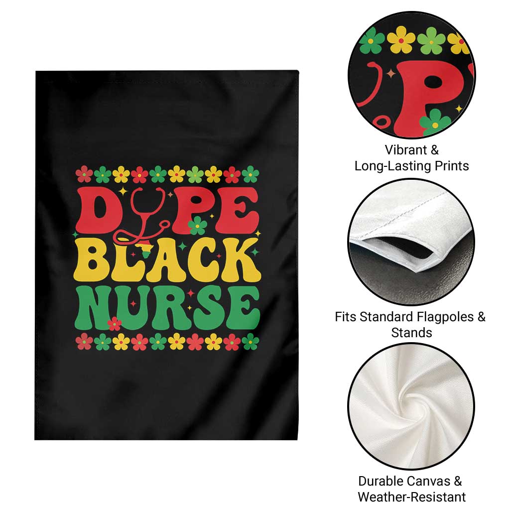 Melanin Queen Nursing Black History Month Gift Garden Flag Dope Black Nurse