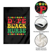 Melanin Queen Nursing Black History Month Gift Garden Flag Dope Black Nurse