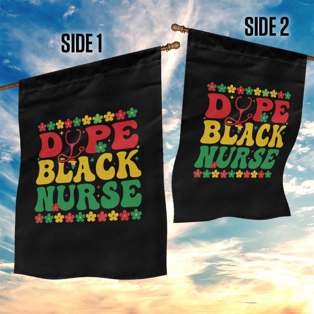 Melanin Queen Nursing Black History Month Gift Garden Flag Dope Black Nurse