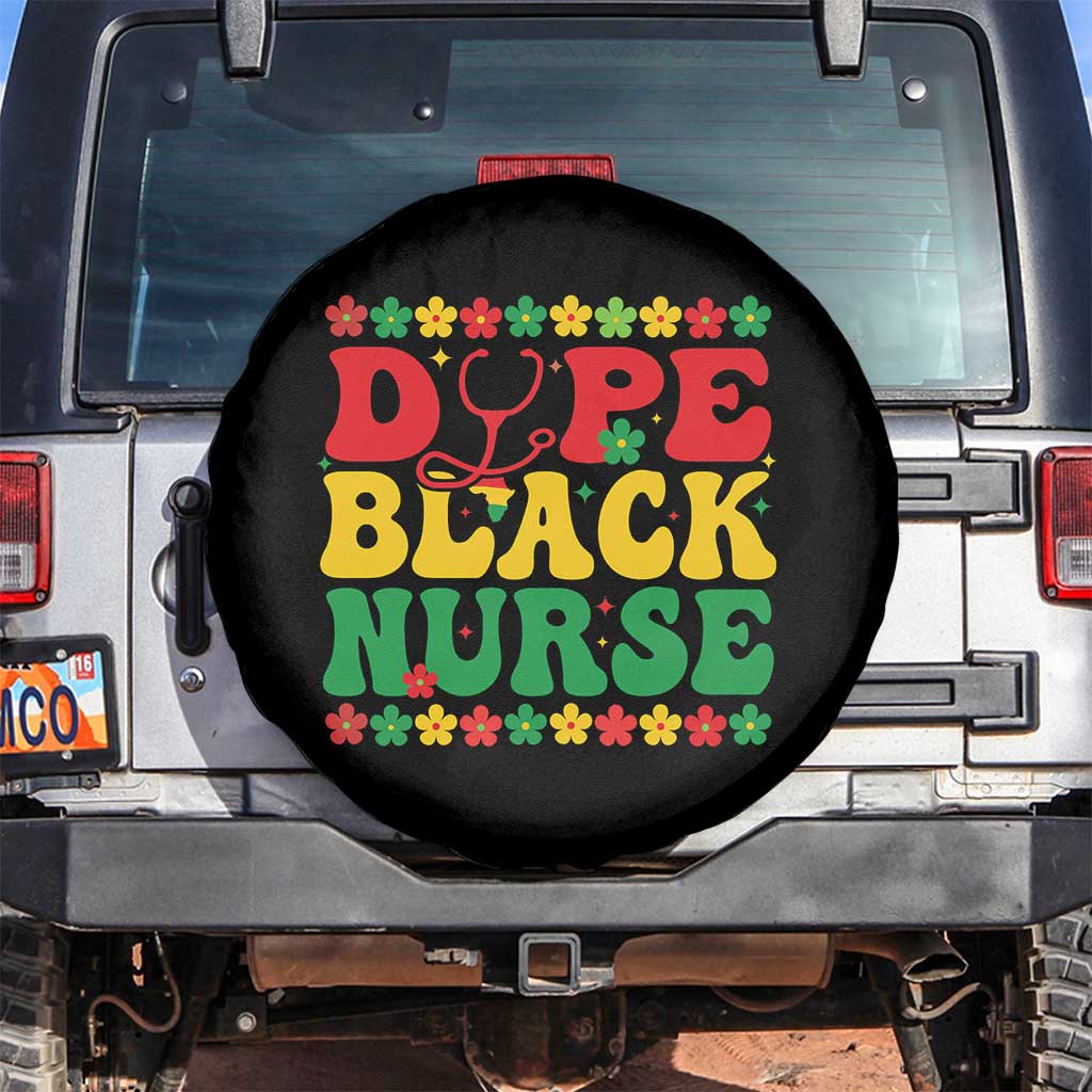 Melanin Queen Nursing Black History Month Gift Spare Tire Cover Dope Black Nurse