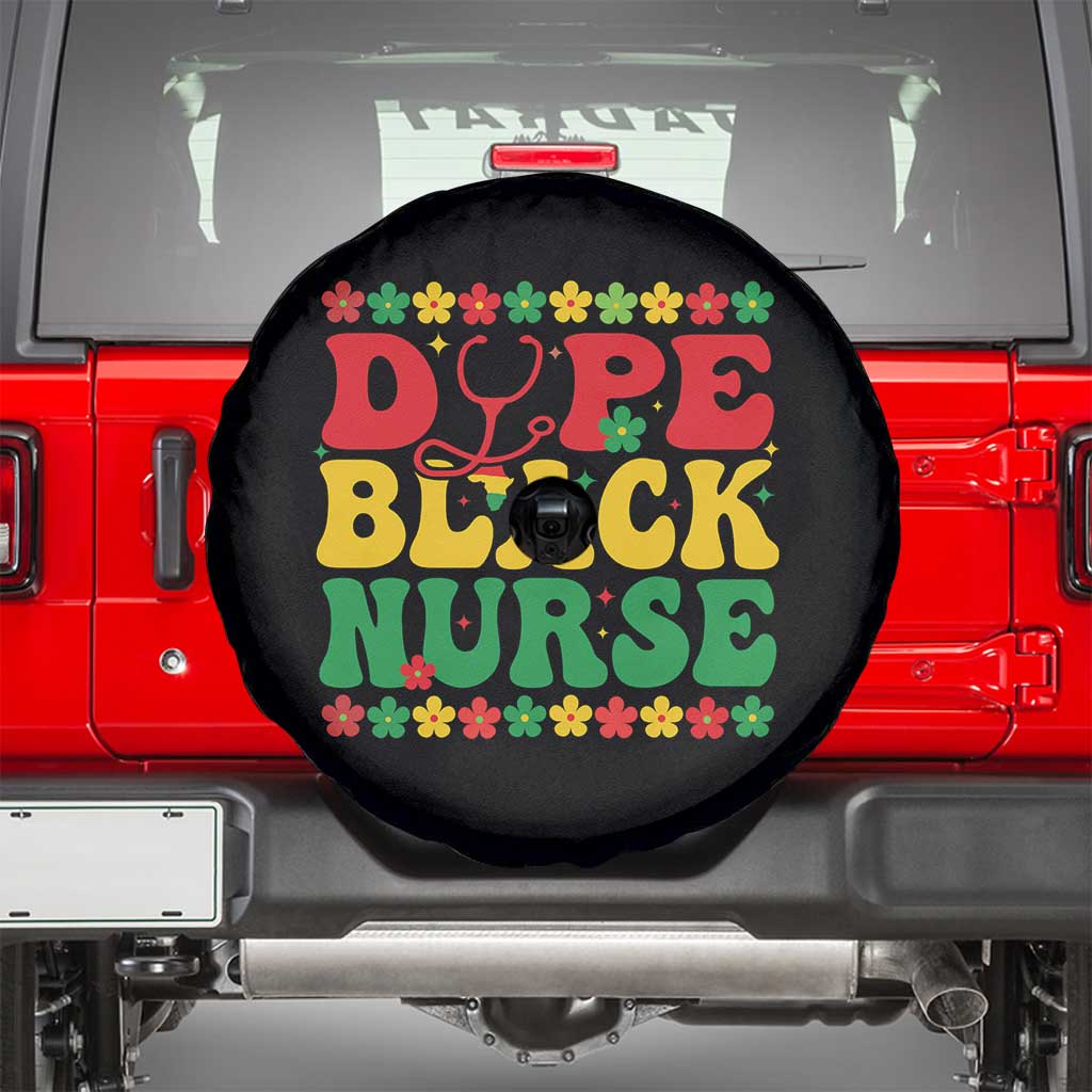 Melanin Queen Nursing Black History Month Gift Spare Tire Cover Dope Black Nurse