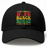 Melanin Queen Nursing Black History Month Gift Baseball Cap Dope Black Nurse