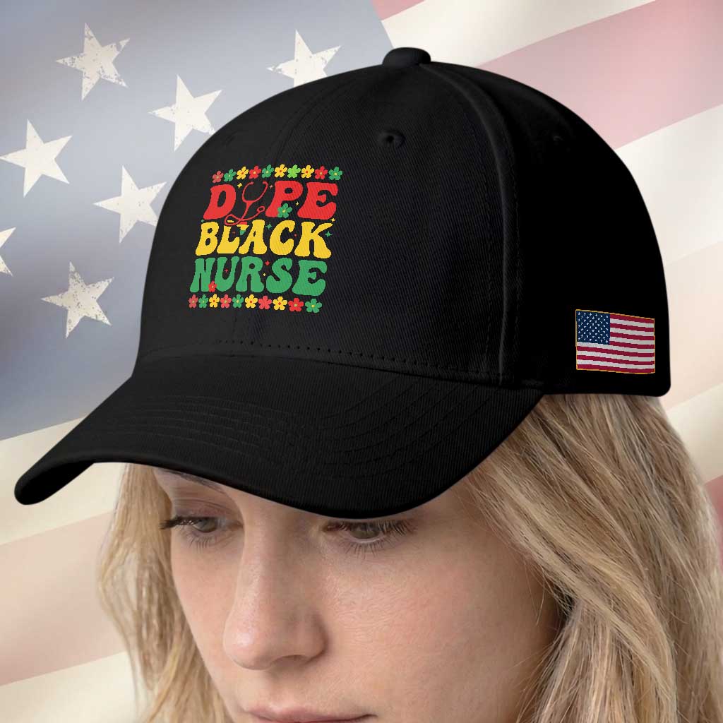 Melanin Queen Nursing Black History Month Gift Baseball Cap Dope Black Nurse