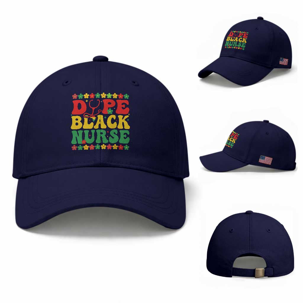 Melanin Queen Nursing Black History Month Gift Baseball Cap Dope Black Nurse