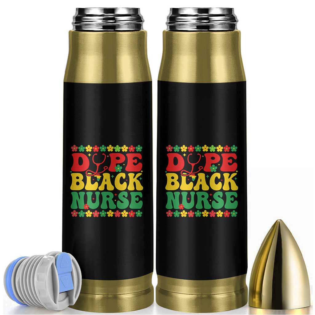Melanin Queen Nursing Black History Month Gift Bullet Tumbler Dope Black Nurse