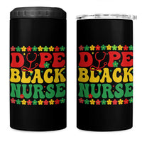Melanin Queen Nursing Black History Month Gift 4 in 1 Can Cooler Tumbler Dope Black Nurse