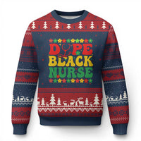 Melanin Queen Nursing Black History Month Gift Ugly Christmas Sweater Dope Black Nurse
