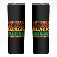Melanin Queen Nursing Black History Month Gift Skinny Tumbler Dope Black Nurse