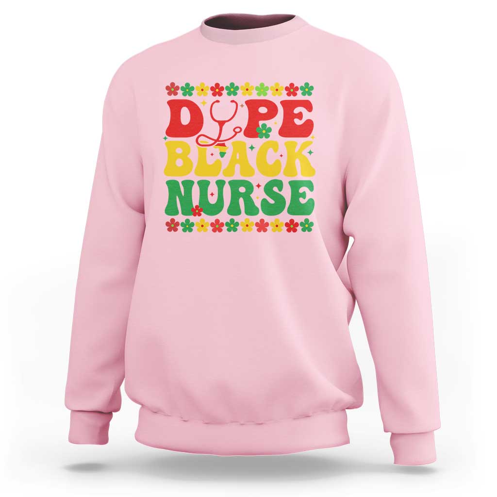 Melanin Queen Nursing Black History Month Gift Sweatshirt Dope Black Nurse