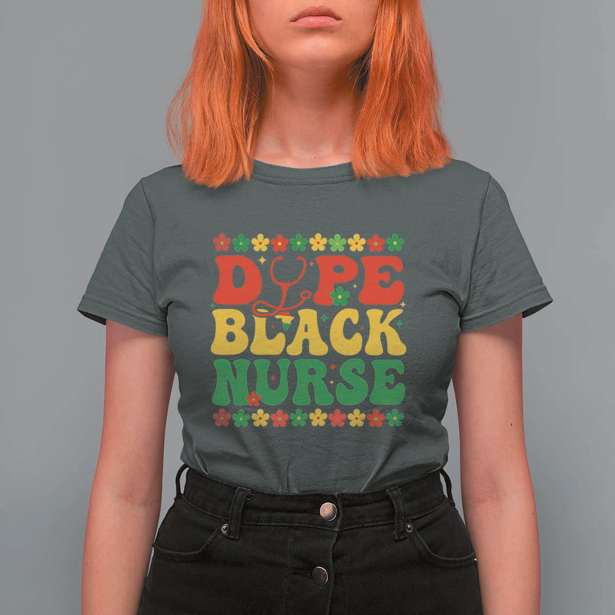 Melanin Queen Nursing Black History Month Gift T Shirt For Women Dope Black Nurse