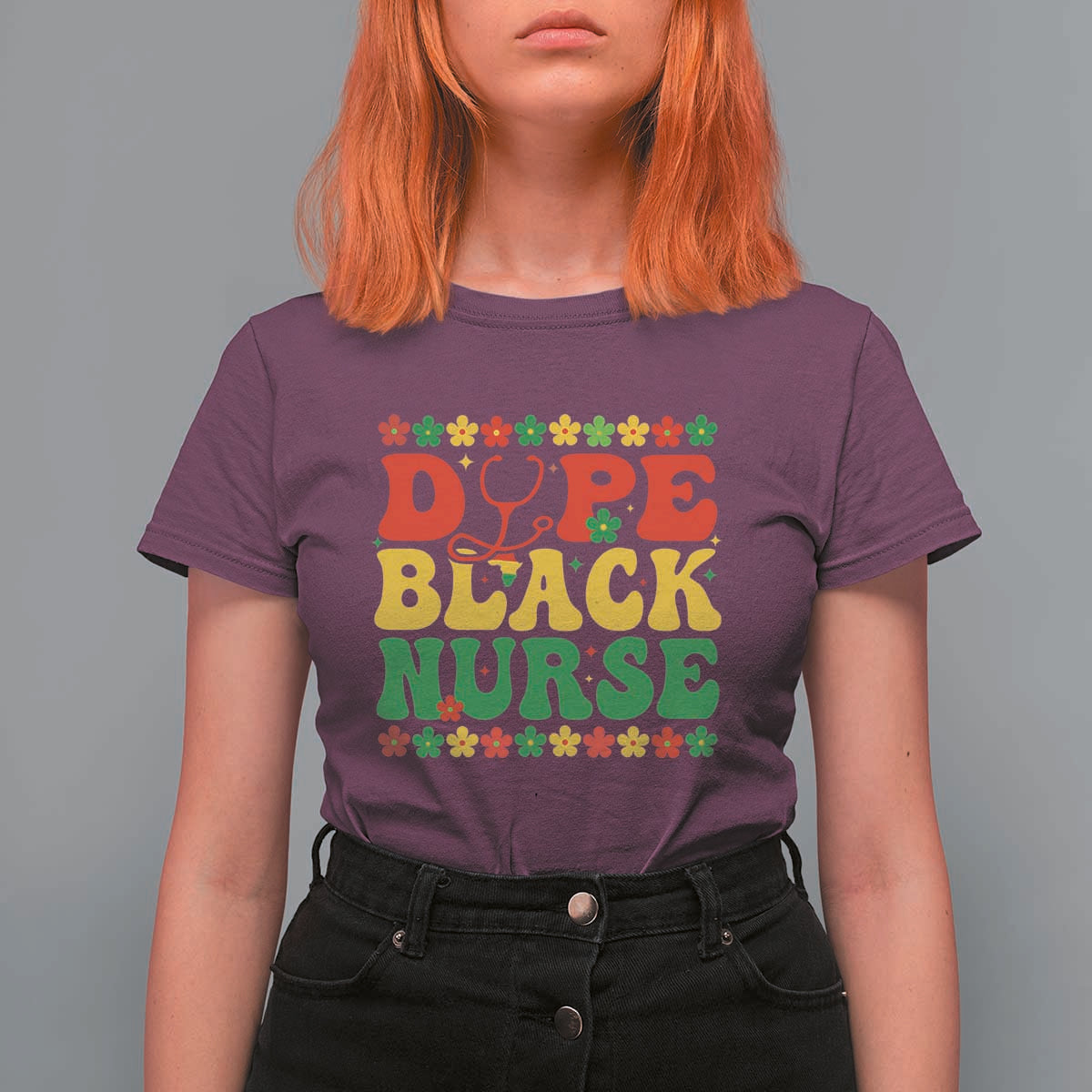 Melanin Queen Nursing Black History Month Gift T Shirt For Women Dope Black Nurse