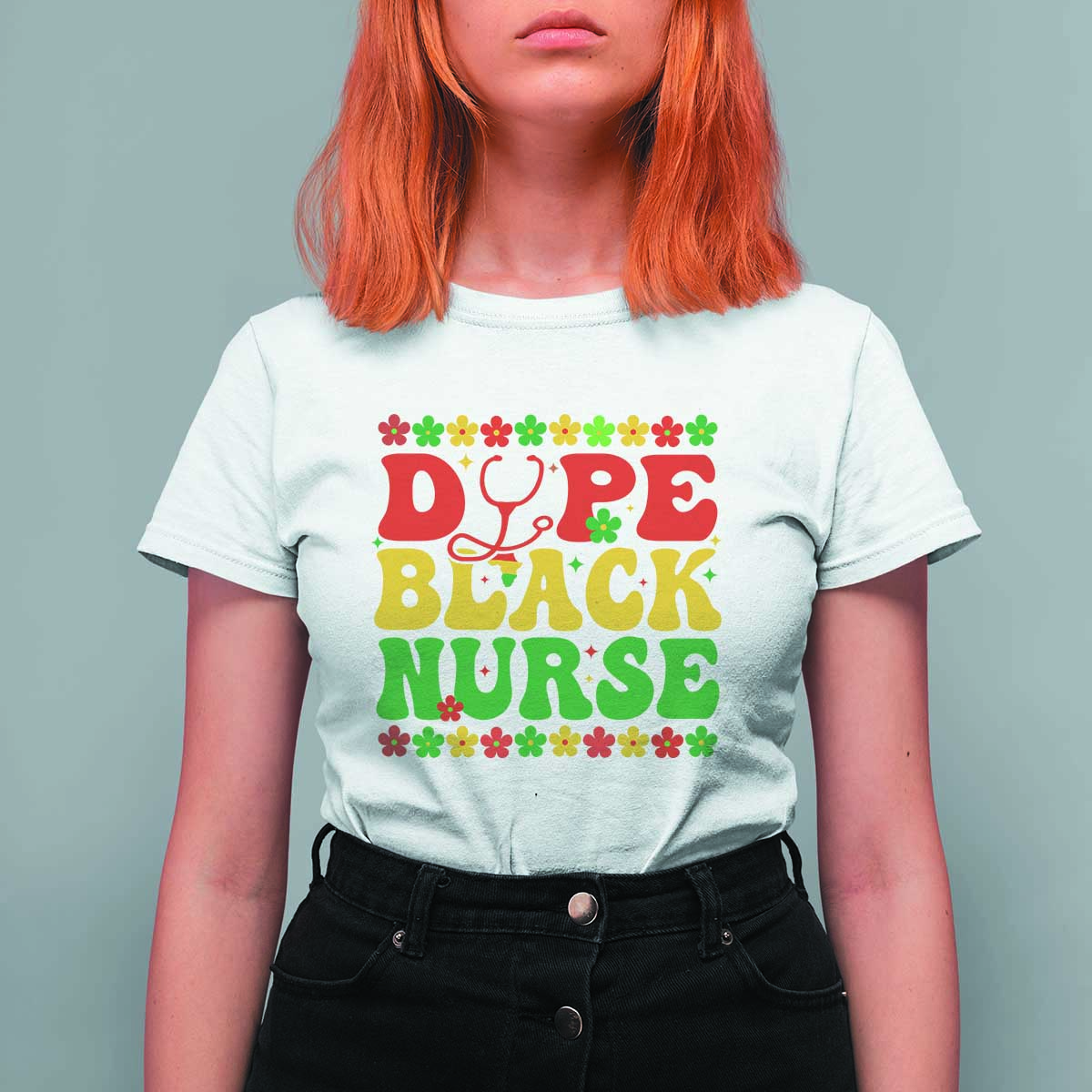 Melanin Queen Nursing Black History Month Gift T Shirt For Women Dope Black Nurse