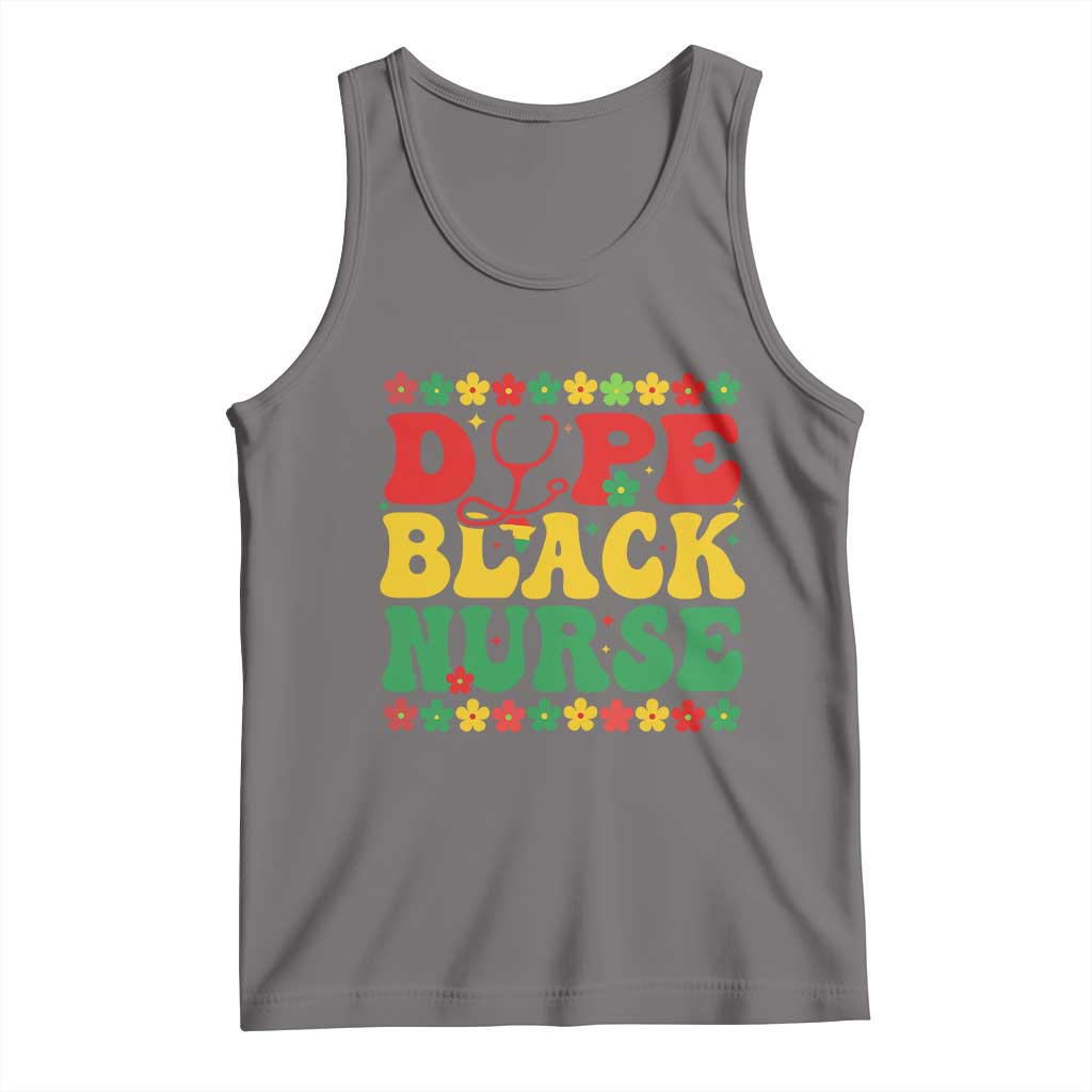 Melanin Queen Nursing Black History Month Gift Tank Top Dope Black Nurse