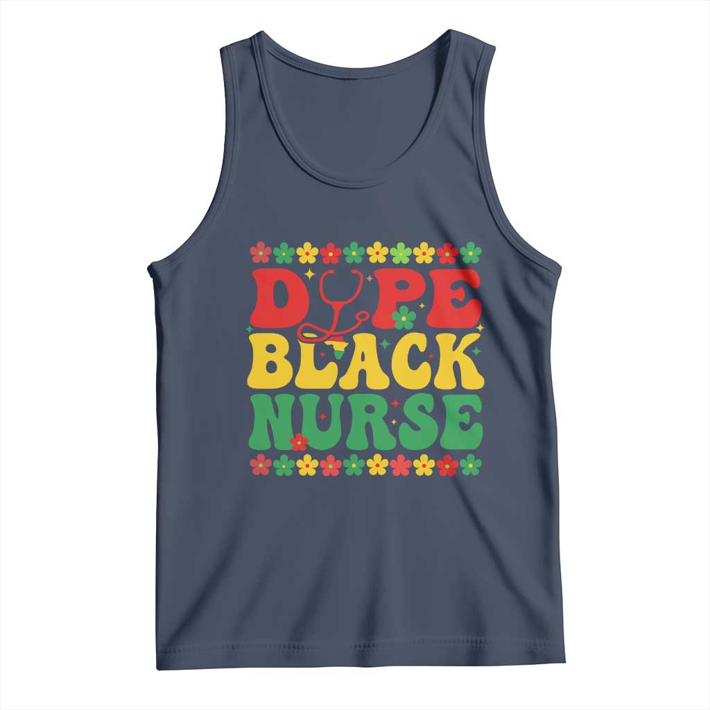 Melanin Queen Nursing Black History Month Gift Tank Top Dope Black Nurse