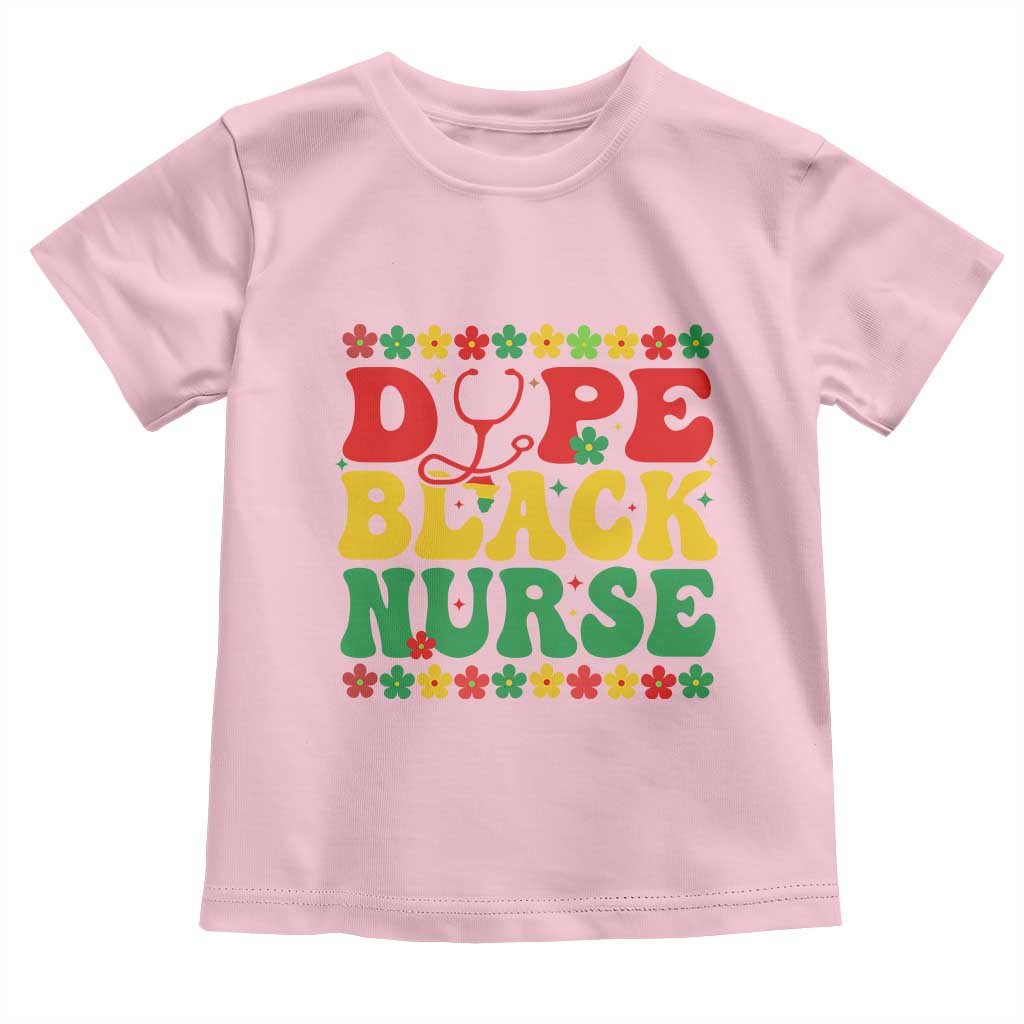 Melanin Queen Nursing Black History Month Gift Toddler T Shirt Dope Black Nurse