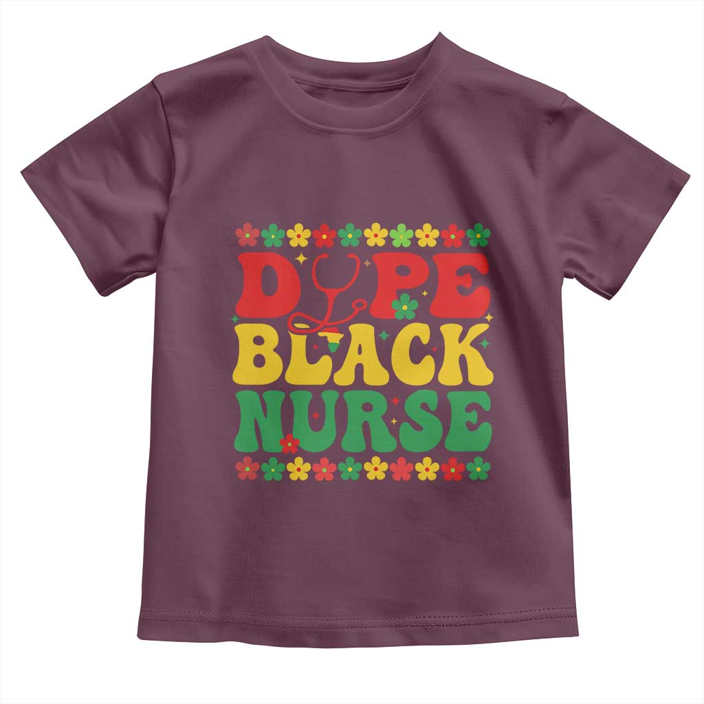 Melanin Queen Nursing Black History Month Gift Toddler T Shirt Dope Black Nurse