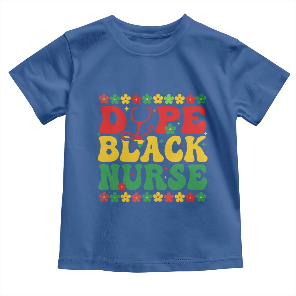 Melanin Queen Nursing Black History Month Gift Toddler T Shirt Dope Black Nurse