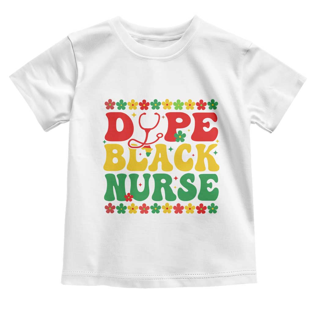 Melanin Queen Nursing Black History Month Gift Toddler T Shirt Dope Black Nurse