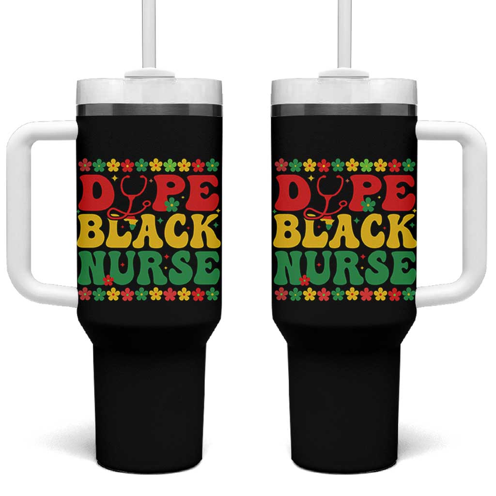 Melanin Queen Nursing Black History Month Gift Tumbler With Handle Dope Black Nurse