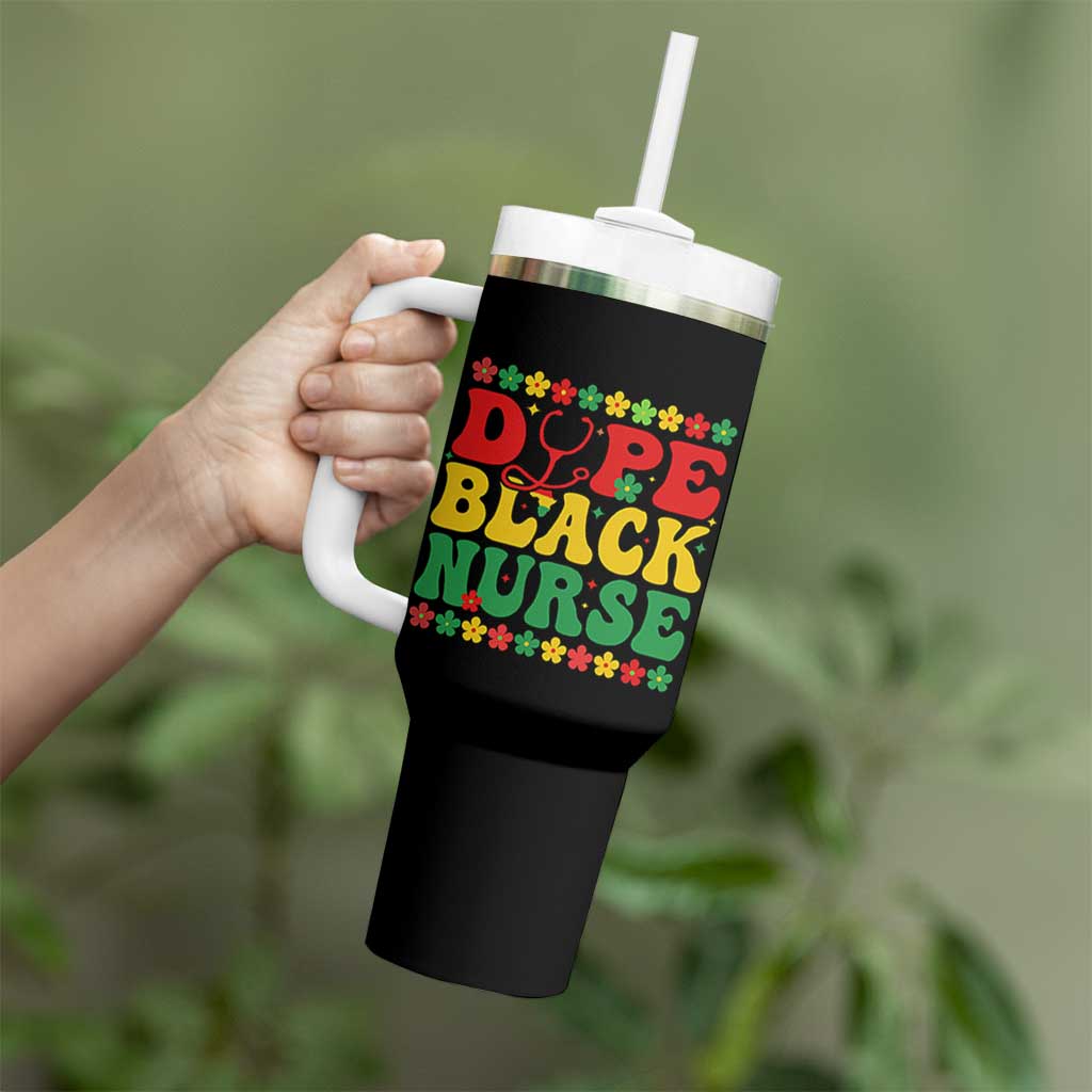 Melanin Queen Nursing Black History Month Gift Tumbler With Handle Dope Black Nurse