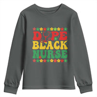 Melanin Queen Nursing Black History Month Gift Youth Sweatshirt Dope Black Nurse