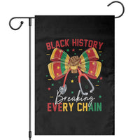 Black History Breaking Every Chain Garden Flag Gift For Black Nurse - Wonder Print Shop