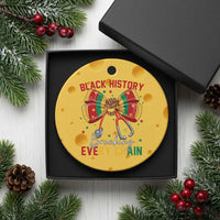 Black History Breaking Every Chain Ceramic Ornament Gift For Black Nurse - Wonder Print Shop