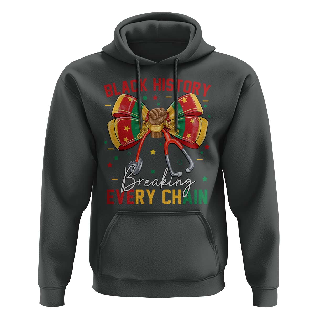 Black History Breaking Every Chain Hoodie Gift For Black Nurse - Wonder Print Shop