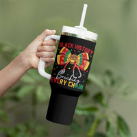 Black History Breaking Every Chain Tumbler With Handle Gift For Black Nurse - Wonder Print Shop
