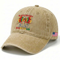 Black History Breaking Every Chain Washed Cotton Baseball Cap Gift For Black Nurse
