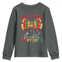 Black History Breaking Every Chain Youth Sweatshirt Gift For Black Nurse - Wonder Print Shop