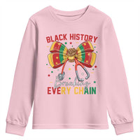 Black History Breaking Every Chain Youth Sweatshirt Gift For Black Nurse - Wonder Print Shop