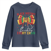 Black History Breaking Every Chain Youth Sweatshirt Gift For Black Nurse - Wonder Print Shop