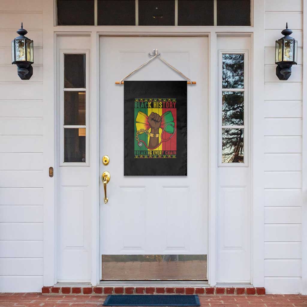 Breaking Every Chain Garden Flag Black History Medical Professional Gift - Wonder Print Shop