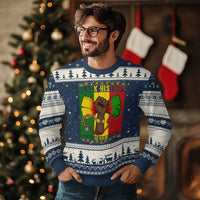 Breaking Every Chain Ugly Christmas Sweater Black History Medical Professional Gift - Wonder Print Shop