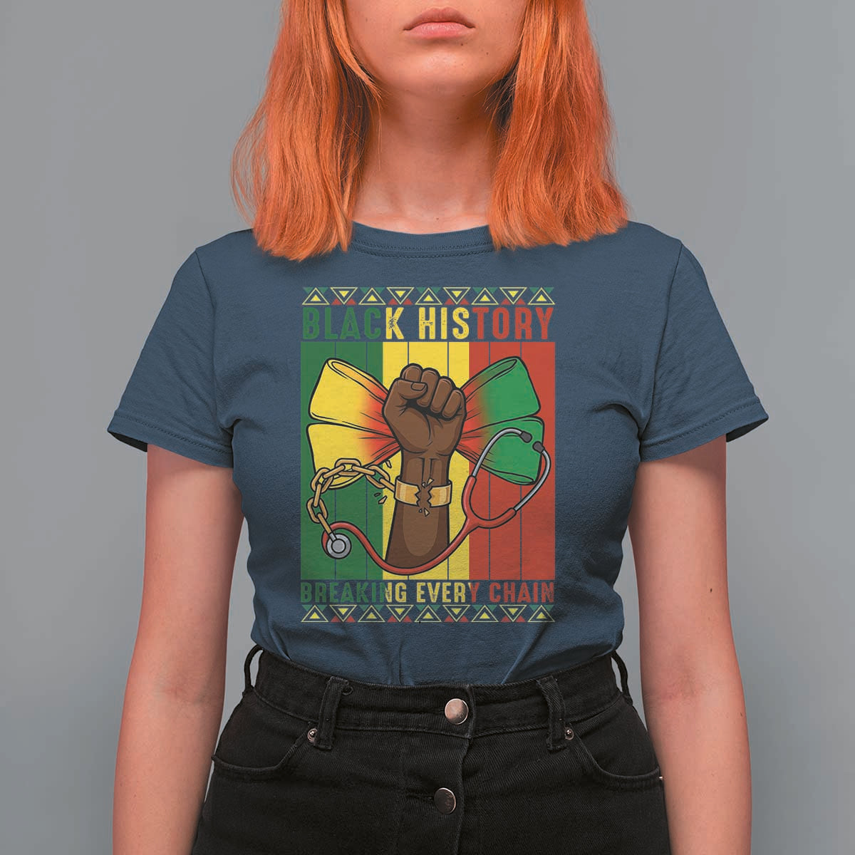 Breaking Every Chain T Shirt For Women Black History Medical Professional Gift - Wonder Print Shop