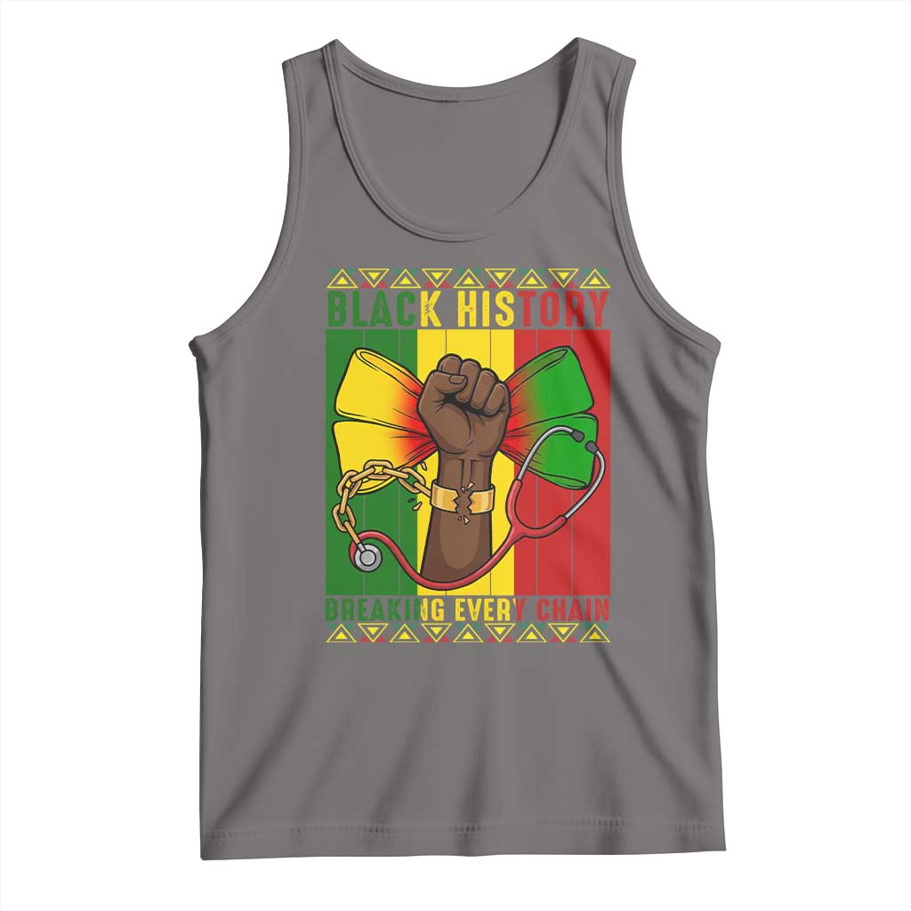 Breaking Every Chain Tank Top Black History Medical Professional Gift - Wonder Print Shop
