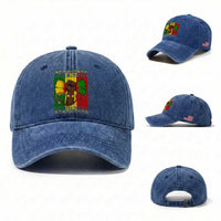 Breaking Every Chain Washed Cotton Baseball Cap Black History Medical Professional Gift