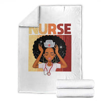 Strong Black Nurse Throw Blanket Black History Medical Professional Gift - Wonder Print Shop