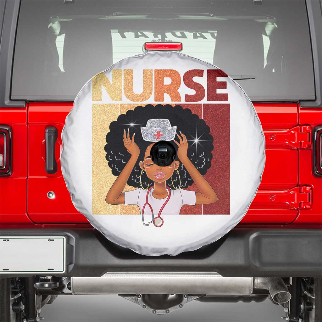 Strong Black Nurse Spare Tire Cover Black History Medical Professional Gift - Wonder Print Shop
