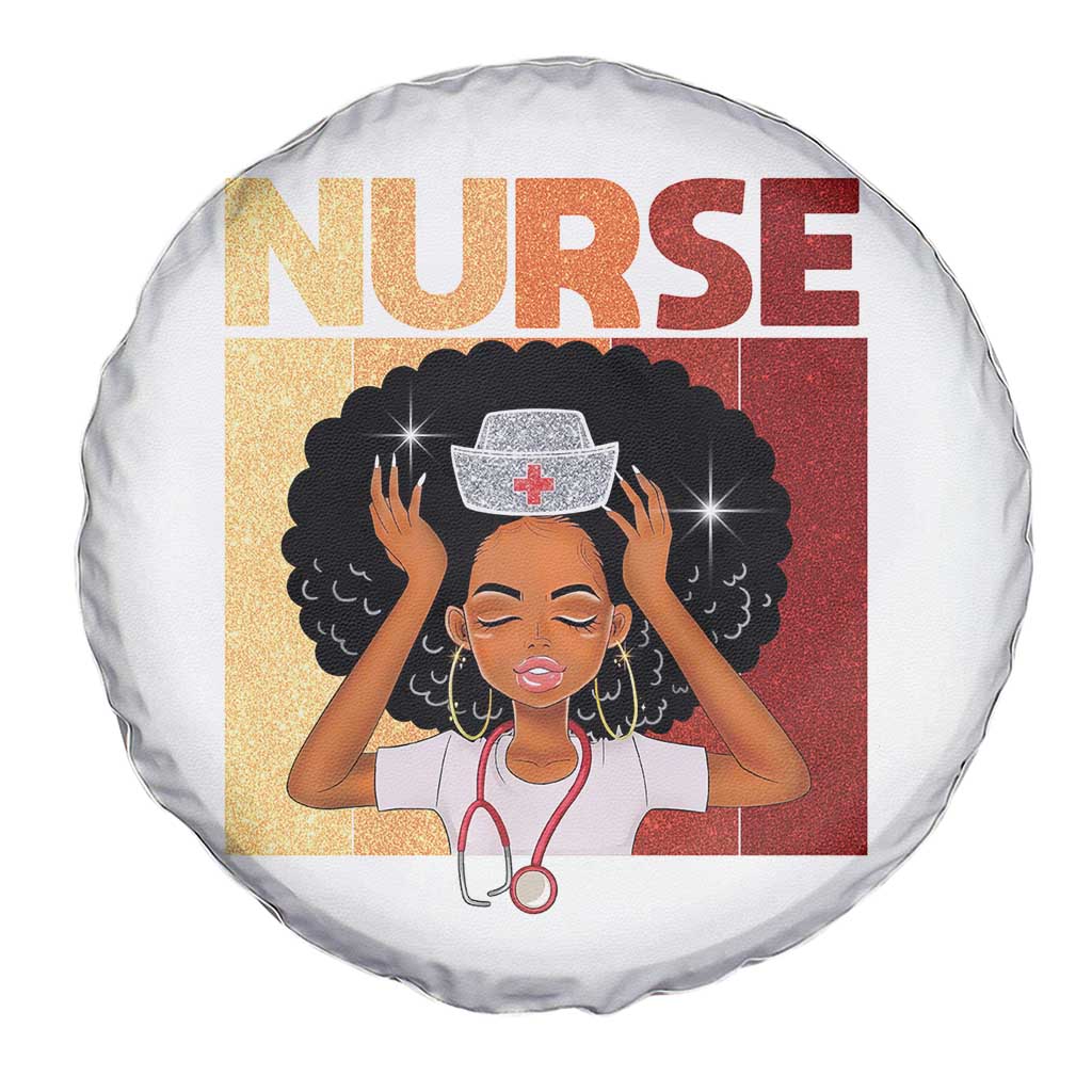 Strong Black Nurse Spare Tire Cover Black History Medical Professional Gift - Wonder Print Shop