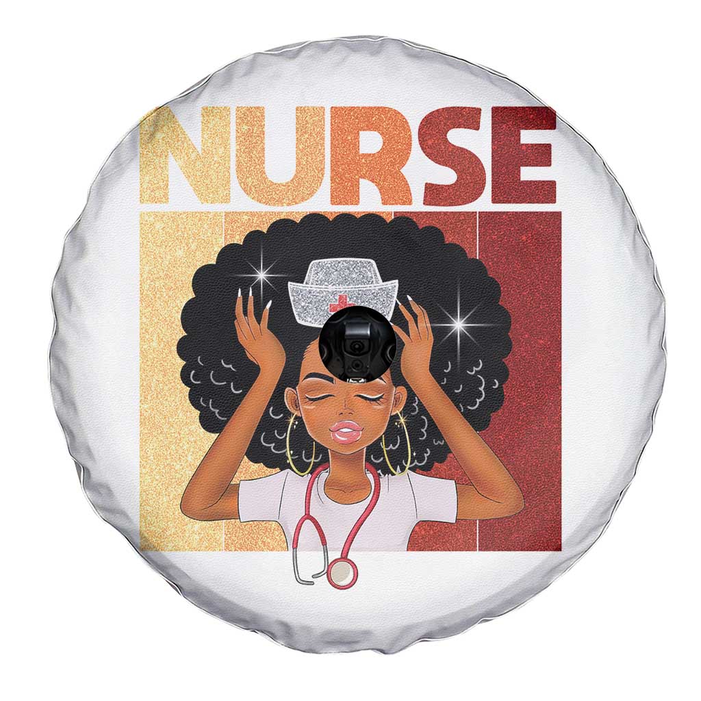 Strong Black Nurse Spare Tire Cover Black History Medical Professional Gift - Wonder Print Shop