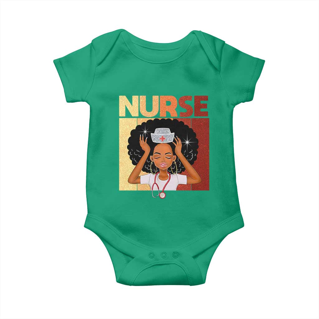 Strong Black Nurse Baby Onesie Black History Medical Professional Gift - Wonder Print Shop