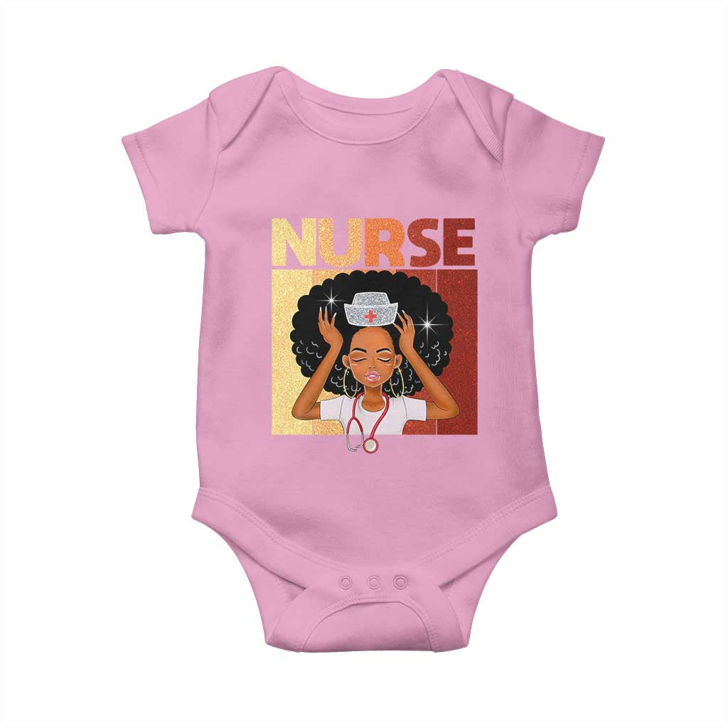 Strong Black Nurse Baby Onesie Black History Medical Professional Gift - Wonder Print Shop